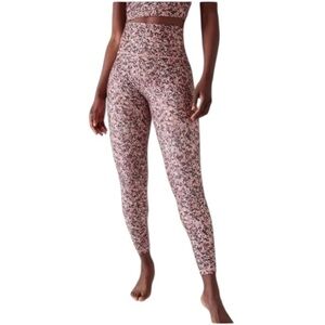 ⭐️Athleta Elation 7/8 Leggings Paint Texture Sunset Size Small